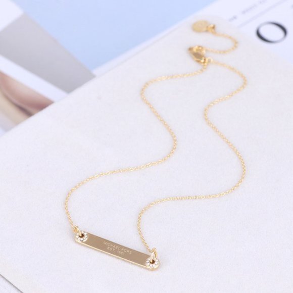 Michael Kors Long Letter Short Necklace - Picture 1 of 6
